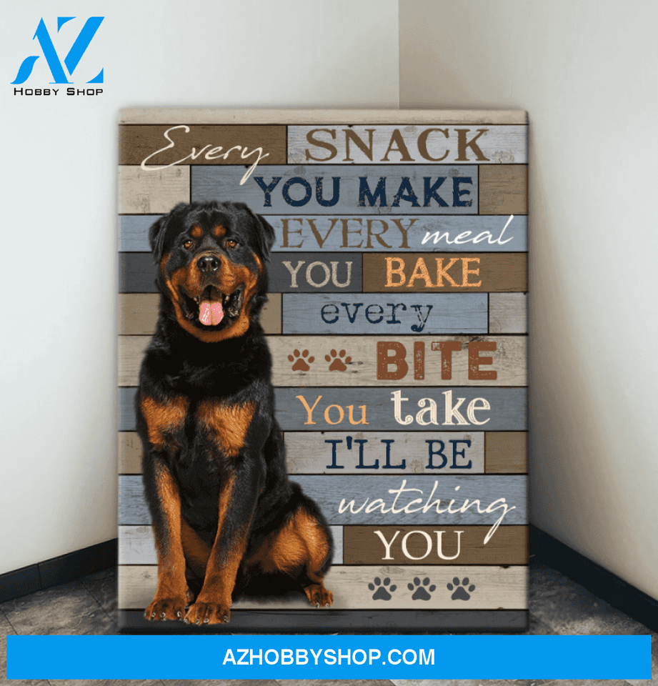 Animal Canvas - Dog/Cat Canvas - EVERY SNACK WALL ART CANVAS - Custom Your Photo