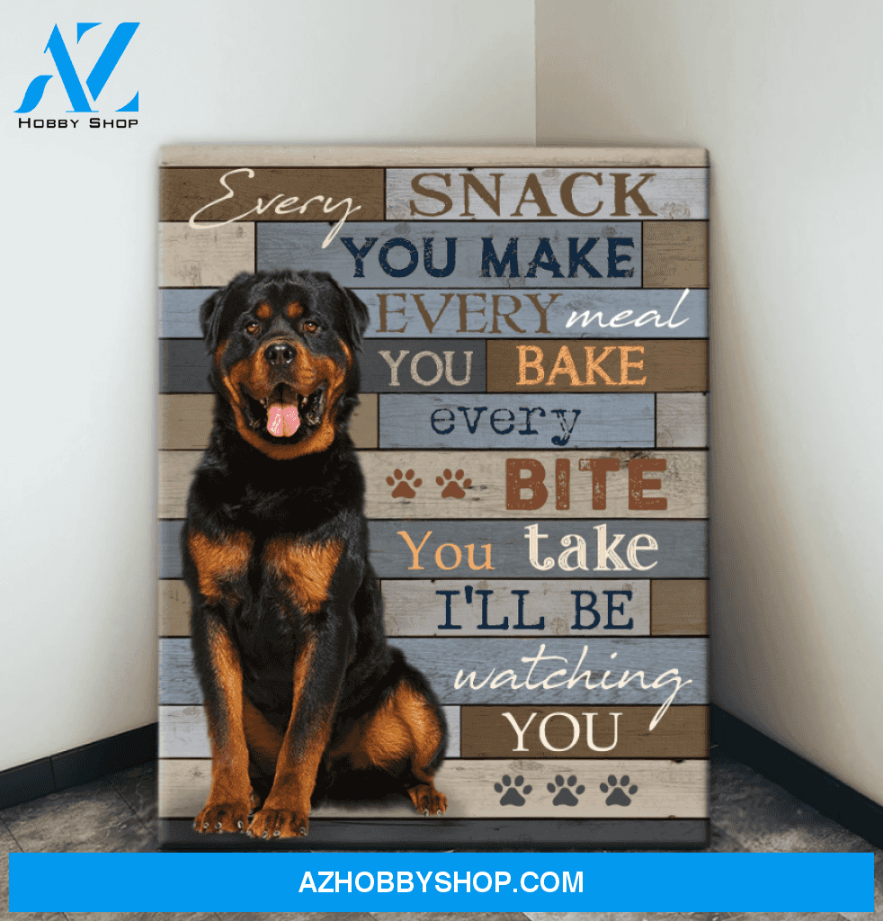 Animal Canvas - Dog/Cat Canvas - EVERY SNACK WALL ART CANVAS - Custom Your Photo