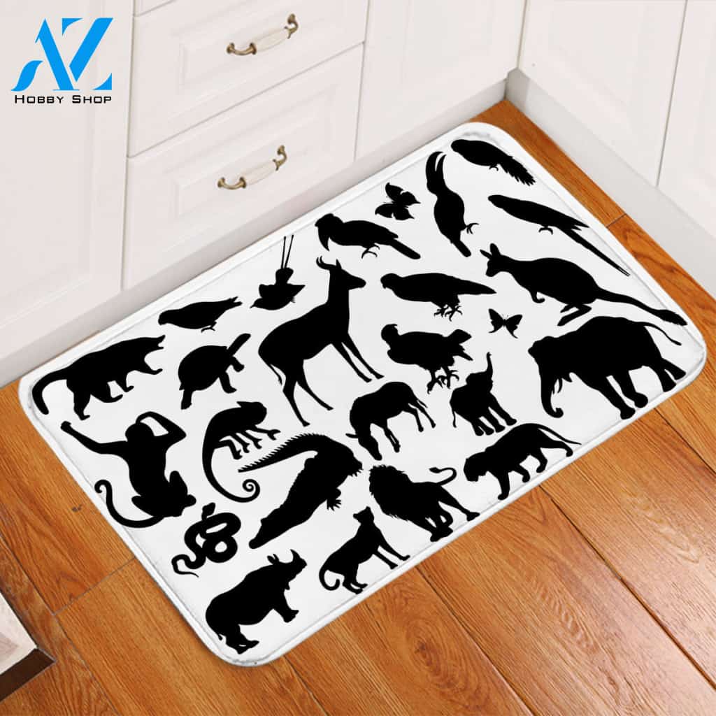 Animal Shadows Door Mat