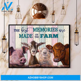 Animal The Best Memories Are Made On The Farm Canvas And Poster, Wall Decor Visual Art