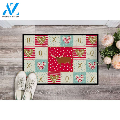 Ankole-Watusi Cow Doormat Welcome Mat Housewarming Gift Home Decor Funny Doormat Gift For Cow Lovers Gift For Farmer Gift For Family