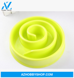 Anti-Choke Bowl Plastic Dog Healthy Feeder Green / B