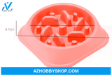 Anti-Choke Bowl Plastic Dog Healthy Feeder Pink / A
