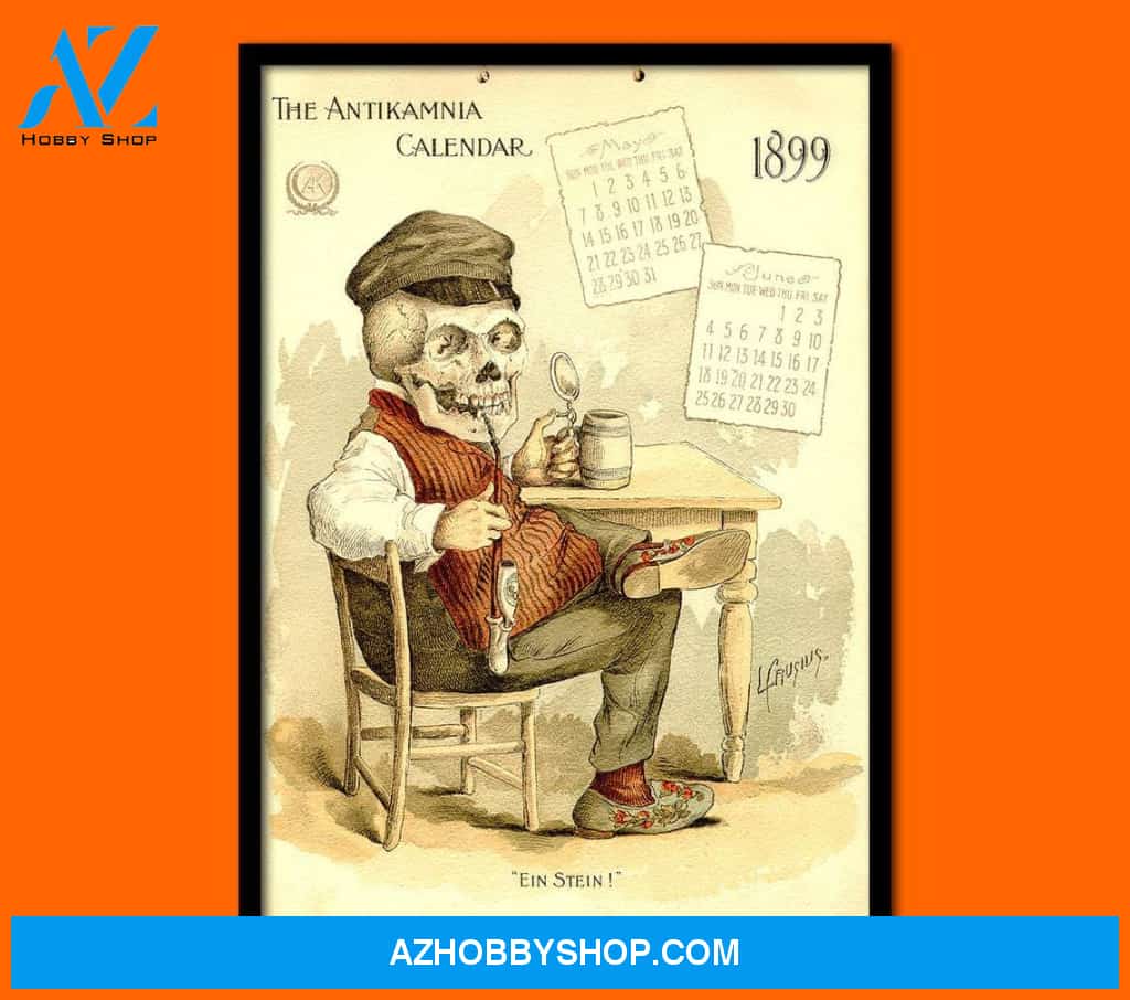 Antikamnia Calendar 1899 - Medical Wall Art Anatomical Print Medical Canvas And Poster, Wall Decor Visual Art