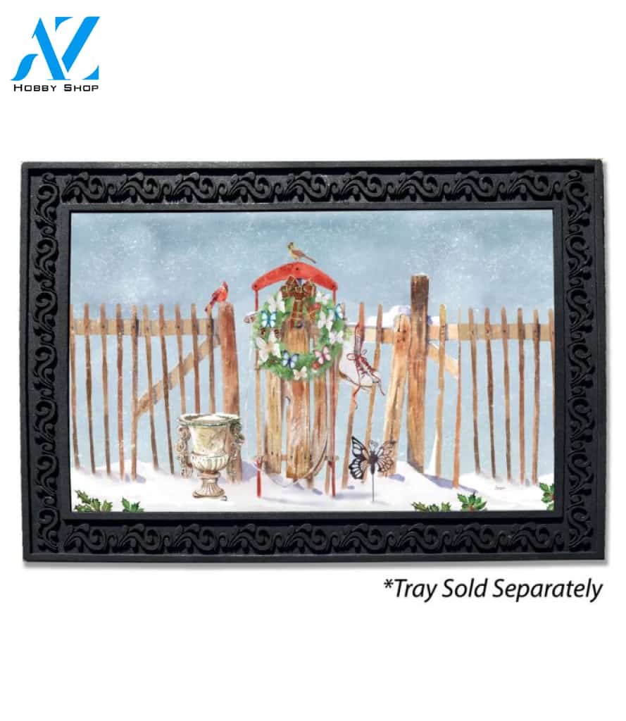 Antique Sled - Doormat - 18" x 30"