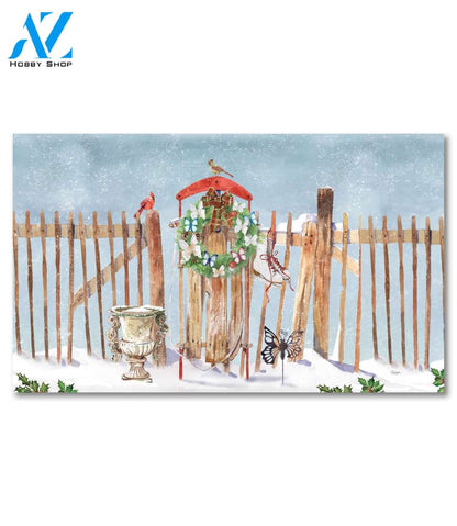 Antique Sled - Doormat - 18" x 30"