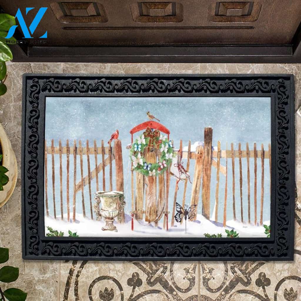 Antique Sled - Doormat - 18" x 30"
