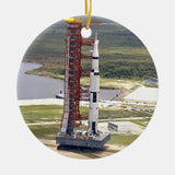 Apollo 11 Mission To The Moon Anniversary Ceramic Ornament