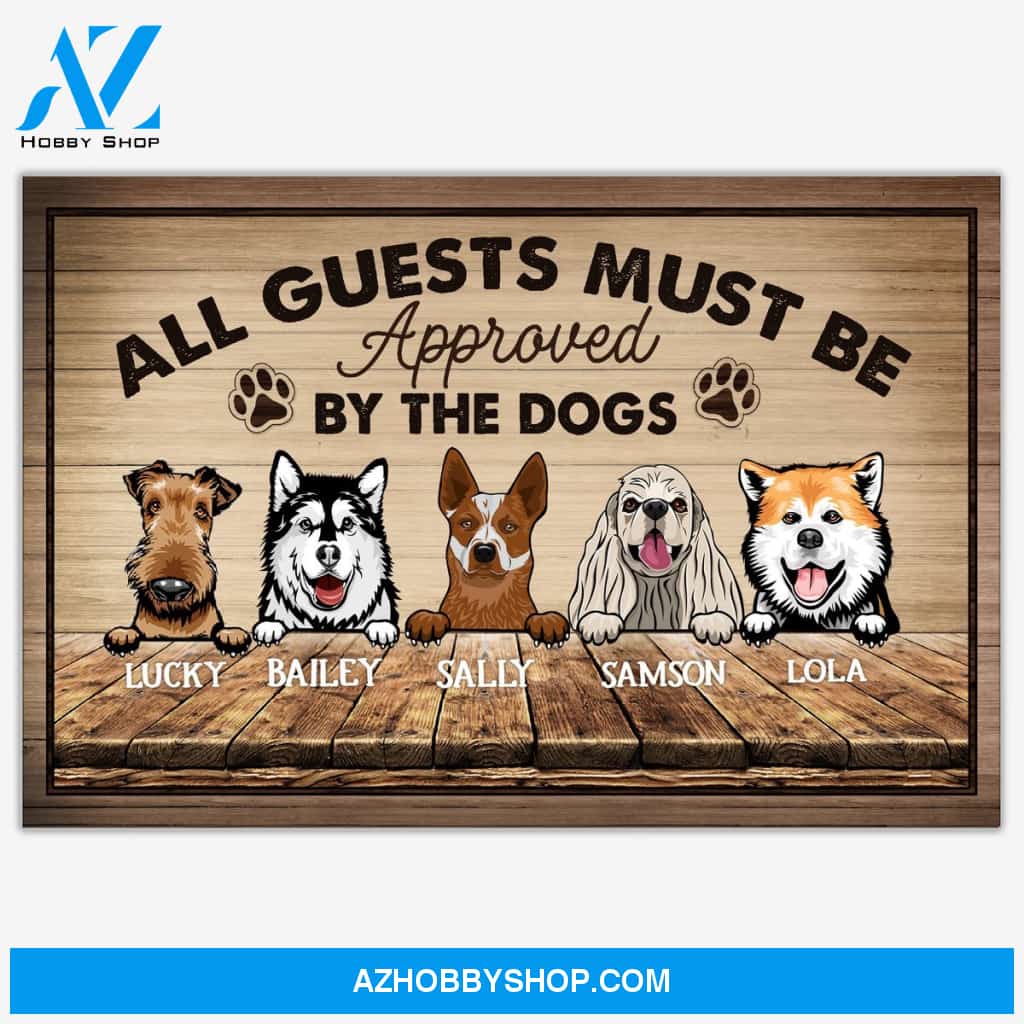 Approved By The Dogs, Gift FOr Dog Lovers - Personalized Canvas