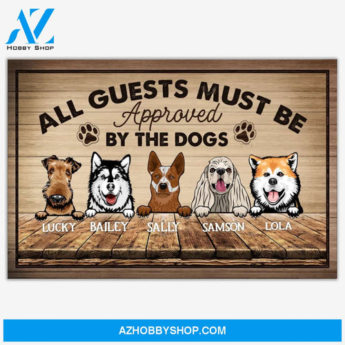 Approved By The Dogs, Gift FOr Dog Lovers - Personalized Canvas