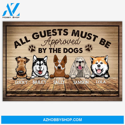 Approved By The Dogs, Gift FOr Dog Lovers - Personalized Canvas