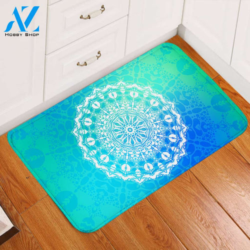 Aquatic Mandala Door Mat