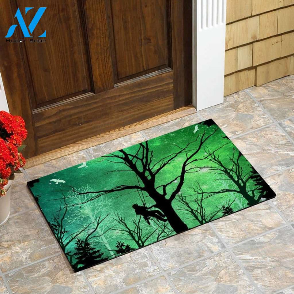 Arborist Green Light Doormat | Welcome Mat | House Warming Gift