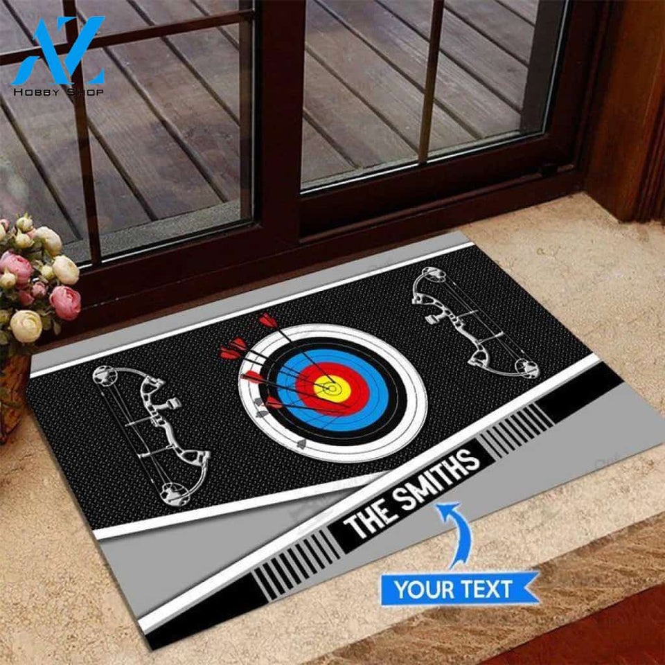 Archery Target and Bows Custom Doormat | Welcome Mat | House Warming Gift