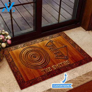Archery Wood Pattern Custom Doormat | Welcome Mat | House Warming Gift