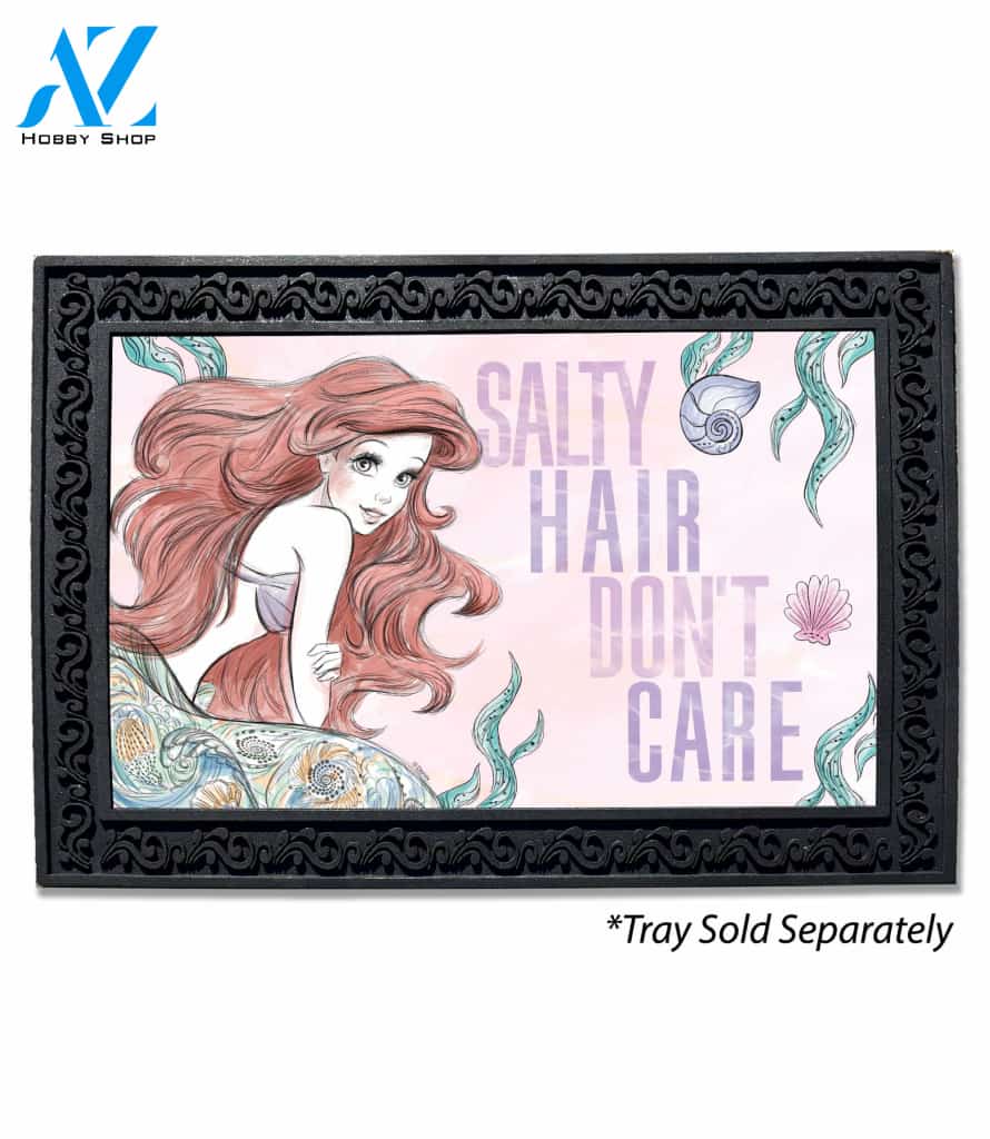Ariel Salty Hair Don't Care Doormat - 18" x 30"