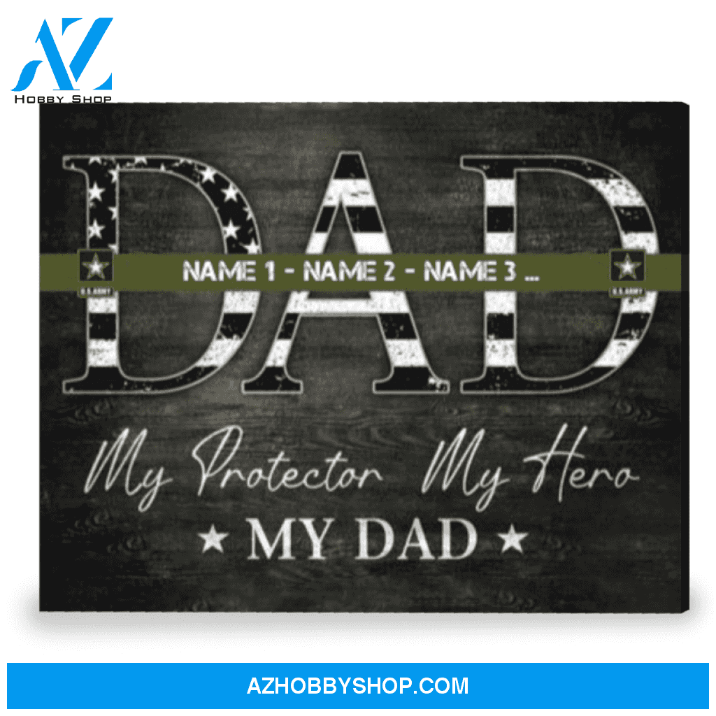 Army Dad Gift Military Gift For Dad Patriotic Veteran Dad Gift Personalized
