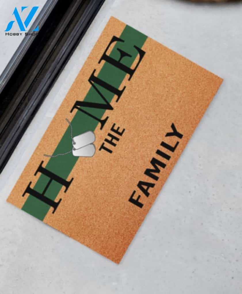 Army Veteran Home Doormat