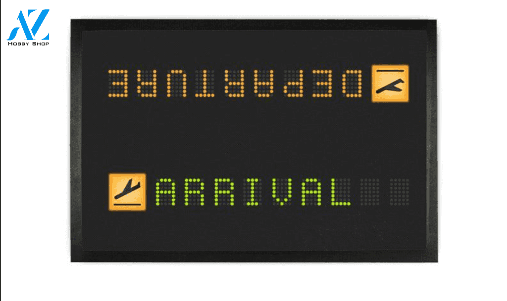 Arrival Departure Led Light Board Vehicle Doormat Indoor And Outdoor Mat Entrance Rug Sweet Home Decor Housewarming Gift Gift for Friend Family Birthday New Home