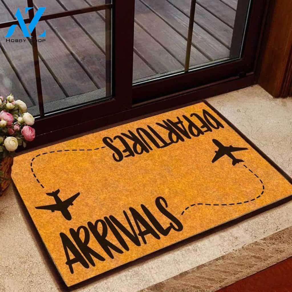 Arrivals Departures Doormat | Welcome Mat | House Warming Gift