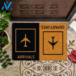 Arrivals Departures DoormatModern 