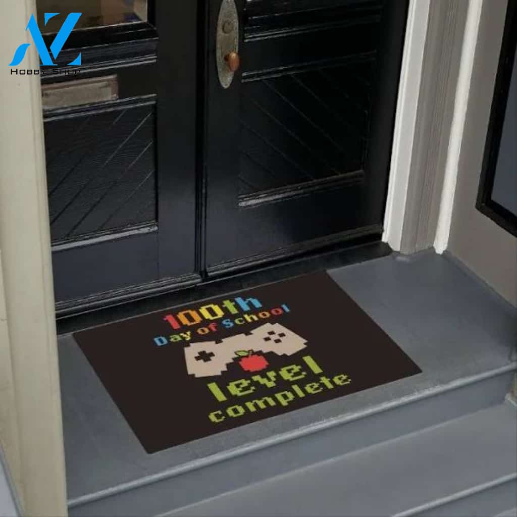 Art 100th Day Of School Level Complete Doormat