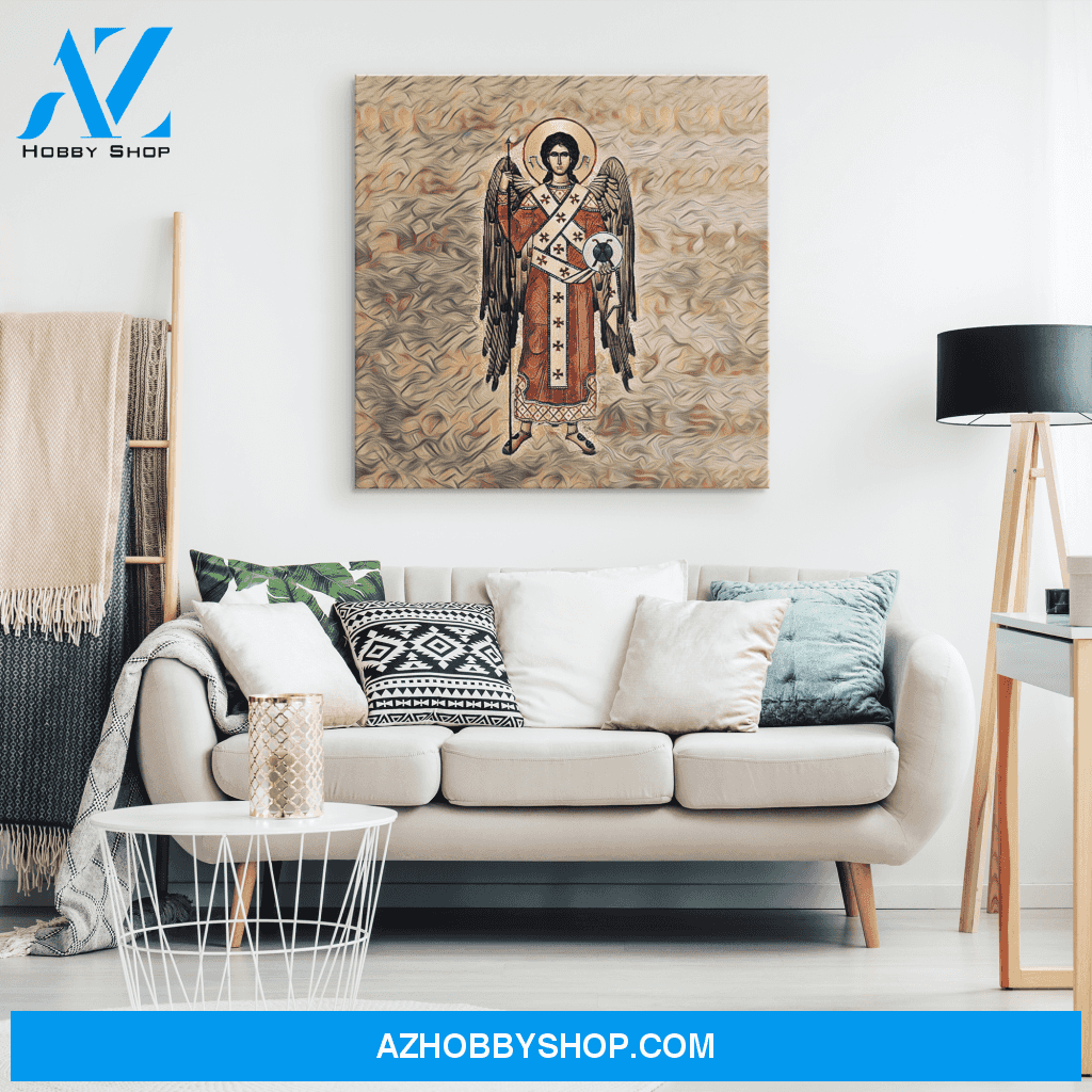 ARTCANVAS St. Michael, Catholic Saint, Catholic Art, Christian Canvas, Religious Art Work, St. Michael Painting