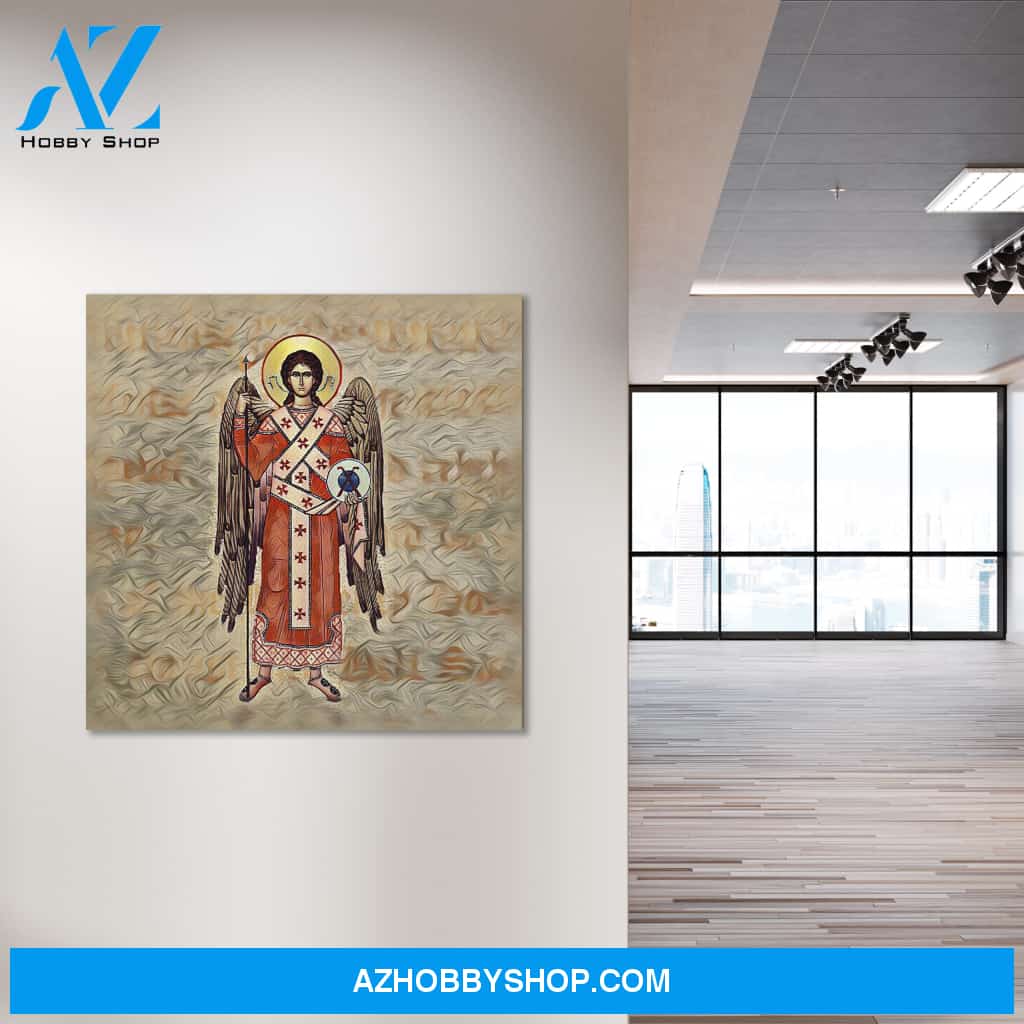 ARTCANVAS St. Michael, Catholic Saint, Catholic Art, Christian Canvas, Religious Art Work, St. Michael Painting