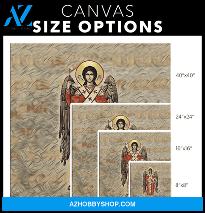ARTCANVAS St. Michael, Catholic Saint, Catholic Art, Christian Canvas, Religious Art Work, St. Michael Painting