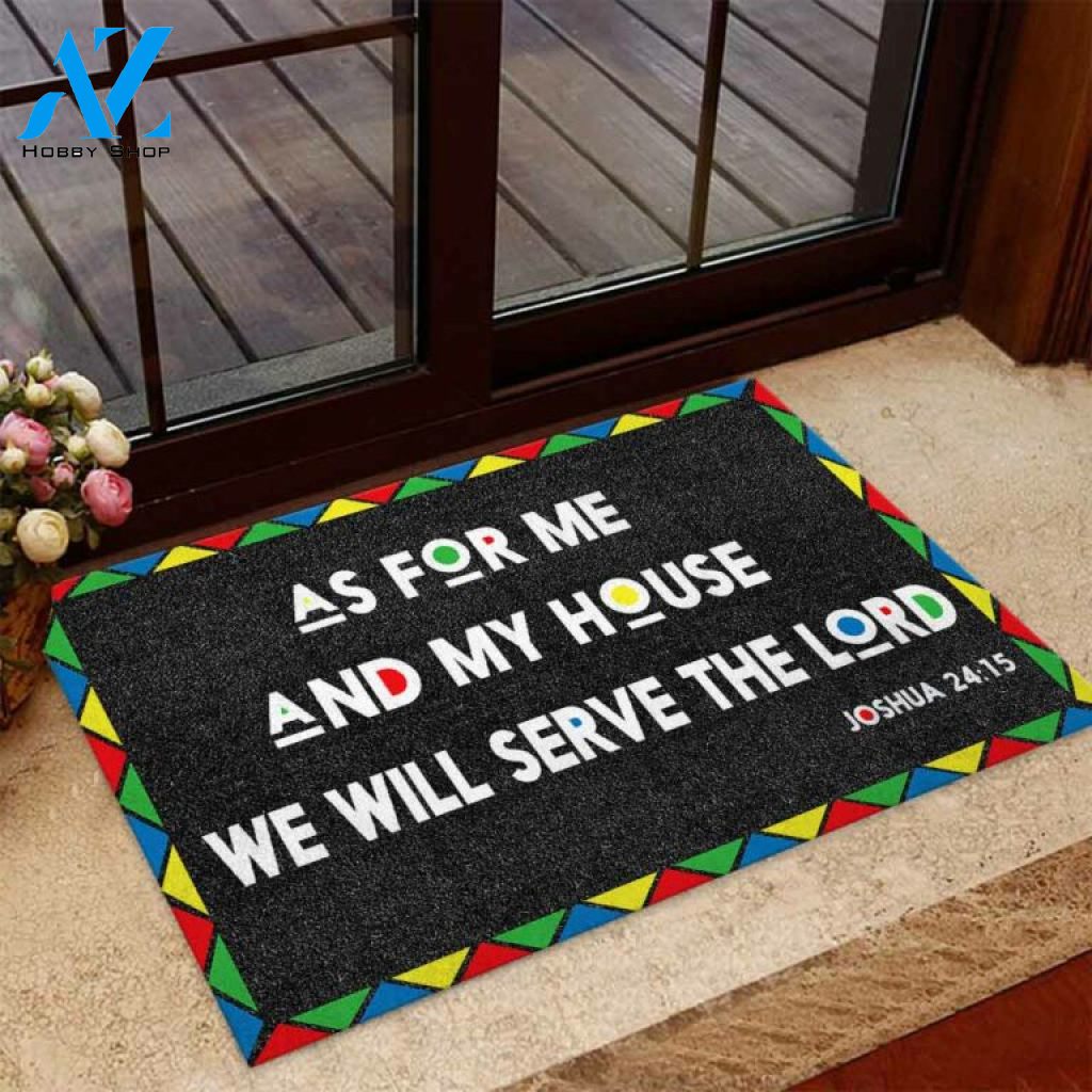 As For Me And My House African American Doormat | Welcome Mat | House Warming Gift