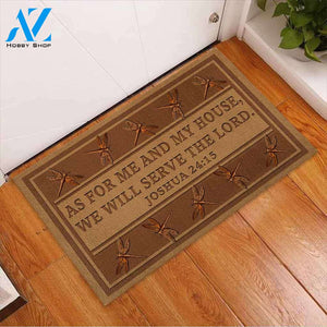 As For Me And My House - God Coir Pattern Print Doormat