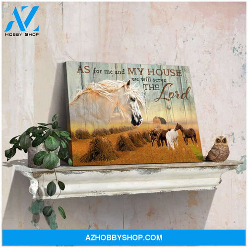 As for me and my house Horse Farm Canvas Wall Art Decor