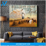 As for me and my house Horse Farm Canvas Wall Art Decor