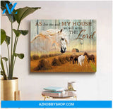 As for me and my house Horse Farm Canvas Wall Art Decor