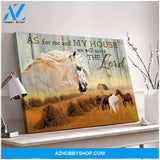 As for me and my house Horse Farm Canvas Wall Art Decor