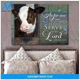 As For Me Cow Wall Art Canvas, Wall Decor Visual Art
