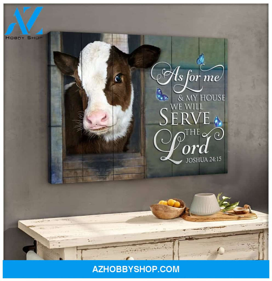 As For Me Cow Wall Art Canvas, Wall Decor Visual Art