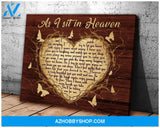 As I Sit In Heaven Butterfly Wall Art Canvas, Wall Decor Visual Art