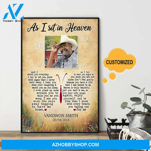 Personalized Canvas, As I Sit In Heaven Canvas And Poster,Canvas Prints, Canvas Wall Art, My Poster Wall 6