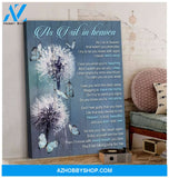 Zalooo As I Sit In Heaven Dandelion Butterfly Wall Art Canvas