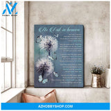 Zalooo As I Sit In Heaven Dandelion Butterfly Wall Art Canvas