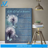 As I Sit In Heaven Dandelion Butterfly Wall Art Canvas, Wall Decor Visual Art