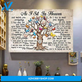 As I Sit In Heaven Poem Typography Butterfly Tree Of Life Jesus Cross Poster Canvas
