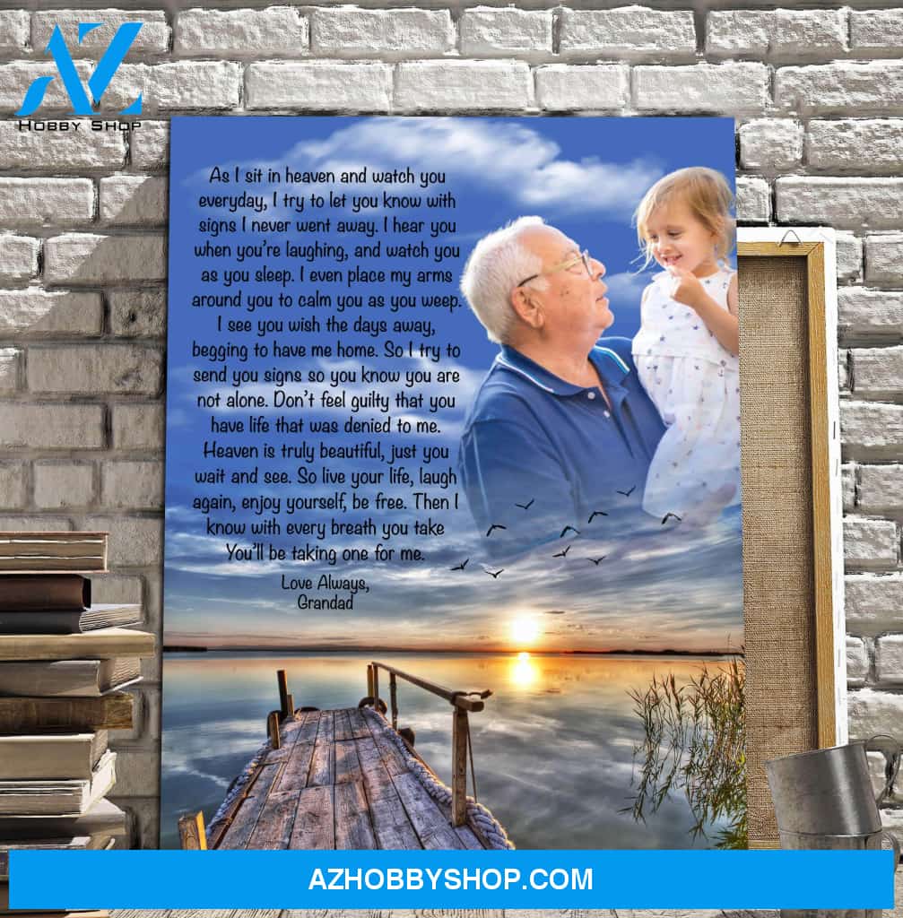 As I Sit In Heaven Second Wind Custom Canvas, Canvas, Canvas Wall Art Gift For Family Gift for Remembrance