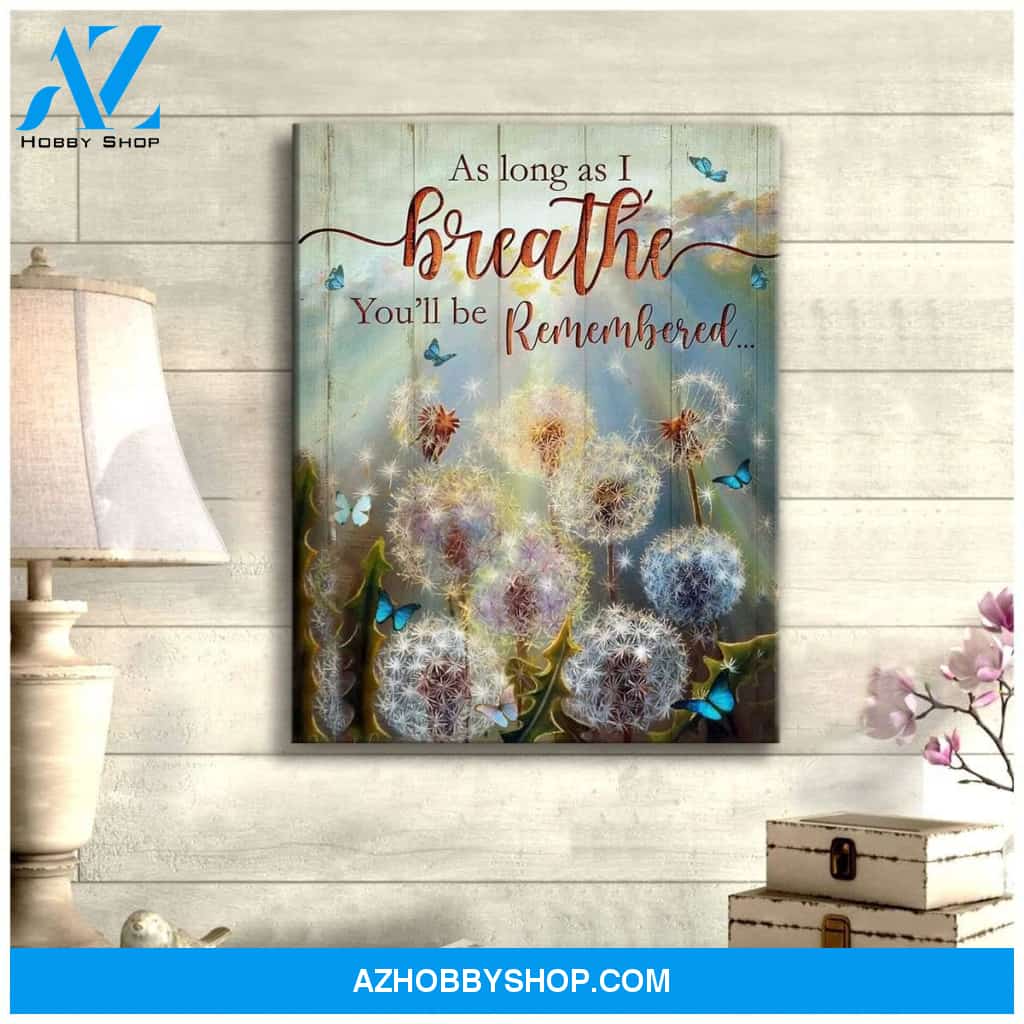 Top #59 As Long As I Breath Butterfly Canvas Wall Art, Wall Decor Visual Art