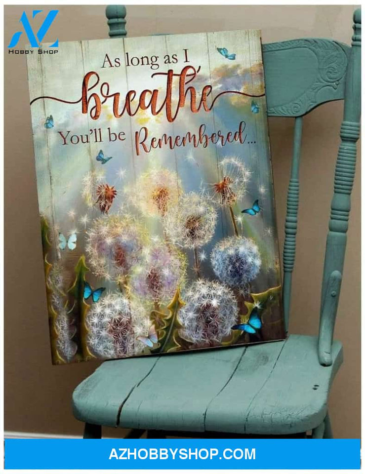 Top #59 As Long As I Breath Butterfly Canvas Wall Art, Wall Decor Visual Art