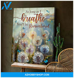 As Long As I Breath Butterfly Wall Art Canvas, Wall Decor Visual Art