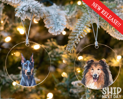 Personalized Gift For Pet Lovers Pet Watercolor Ornament