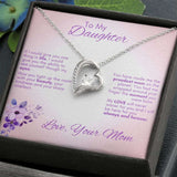 Proudest Mom to Daughter - Forever Love Necklace Gift For Mom, necklace For Wife, Gift For Mother's Day