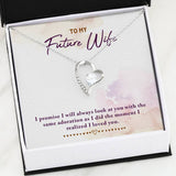 To My Future Wife Forever Love Necklace (14K White Gold Finish)